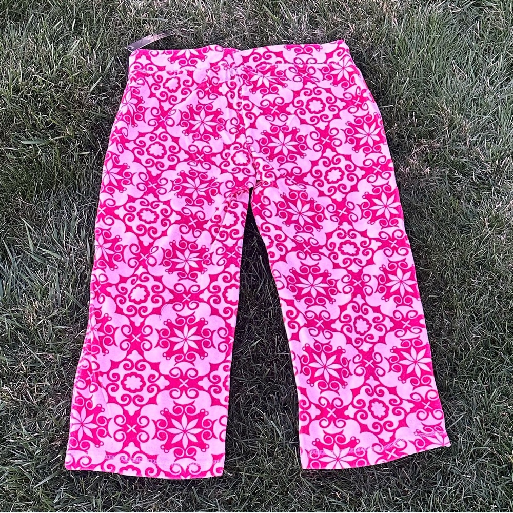 BCBG Tracksuit Trashy Y2K short 2000s Statement Pattern Hot Pink Terry Cloth Set - Picture 6 of 9